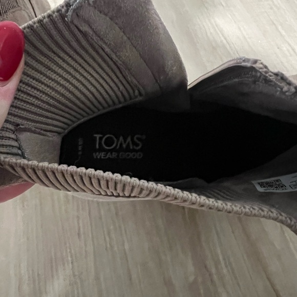 Toms Brown Wedge Ankle Boots - Picture 6 of 7
